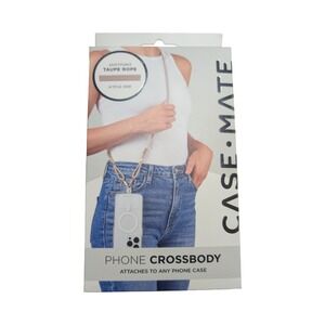 K1-N Case-Mate - Crossbody for Any Cell Phone - Adjustable Taupe Rope